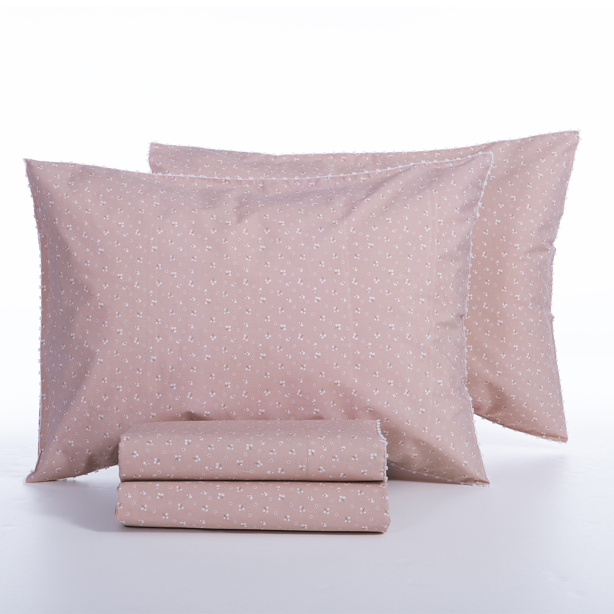 Σεντόνια Διπλά (Σετ) Nef-Nef Homeware Serenity Sissy Home Λευκά Είδη Κρεβατοκάμαρας Spitishop