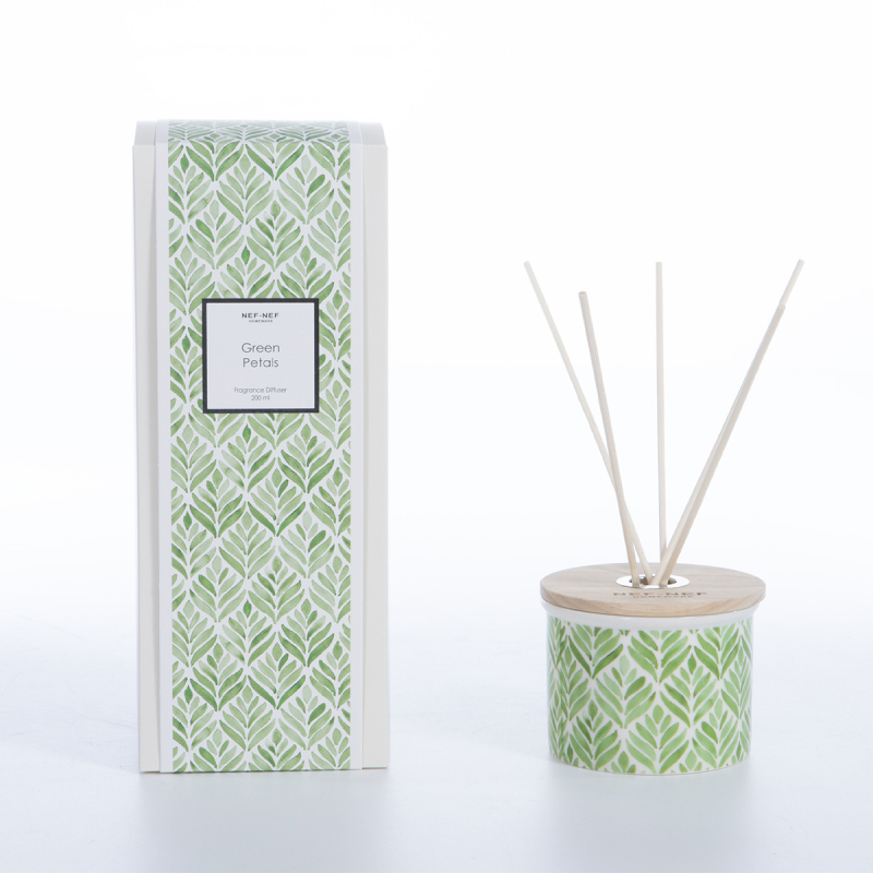 Αρωματικό Χώρου 200ml Με Στικς Nef-Nef Homeware Green Petals