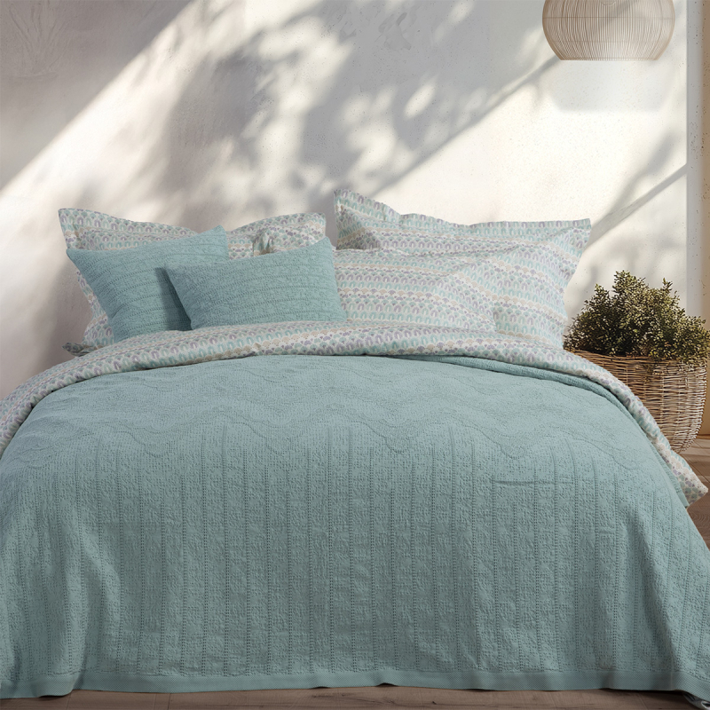Κουβερτόριο Υπέρδιπλο (230x250) Nef-Nef Homeware Premium Starige Aqua