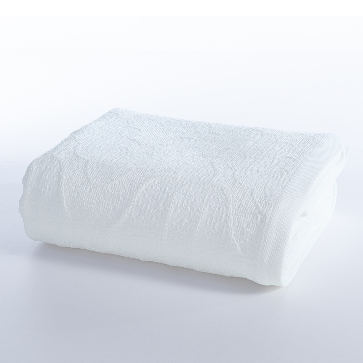 Κουβερτόριο Υπέρδιπλο (230X250) Nef-Nef Homeware Premium Starige White Home Λευκά Είδη Μόδα Γάμου Νυφικά Κουβερλί Spitishop