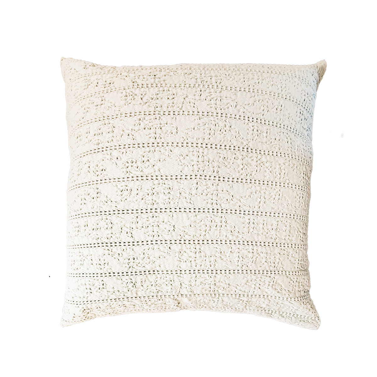 Διακοσμητική Μαξιλαροθήκη (50X50) Nef-Nef Homeware Starige White Home Λευκά Είδη Κρεβατοκάμαρας Διακοσμητικά Μαξιλάρια Spitishop