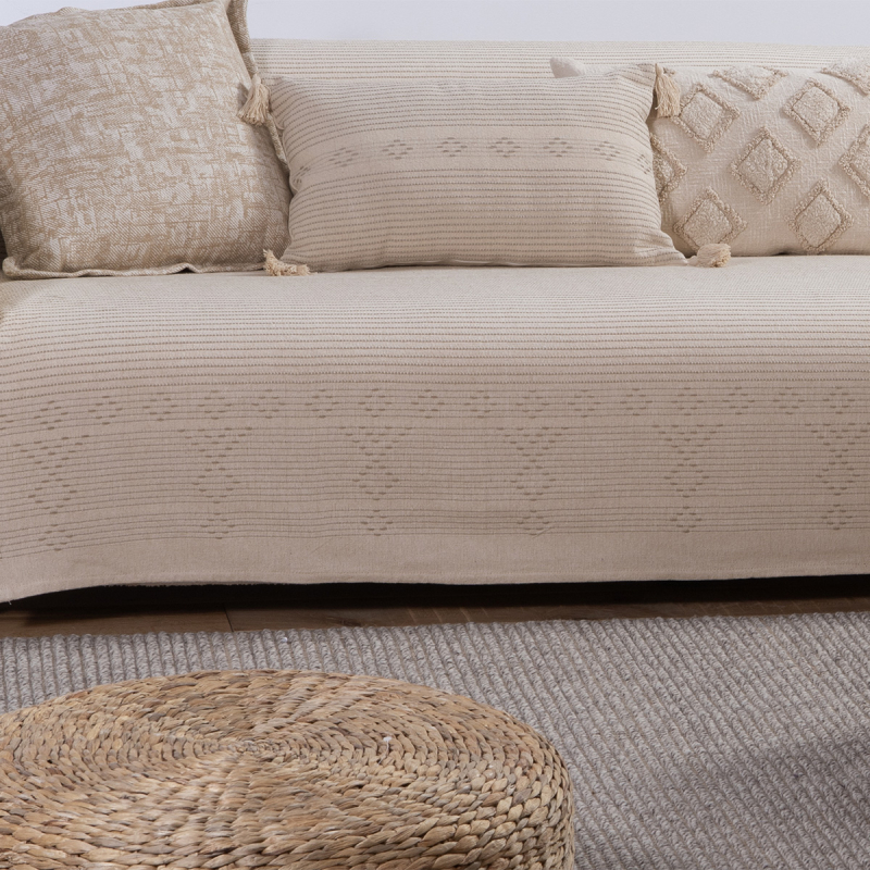 Ριχτάρι Διθέσιου Καναπέ (180x250) Nef-Nef Homeware Resan Beige