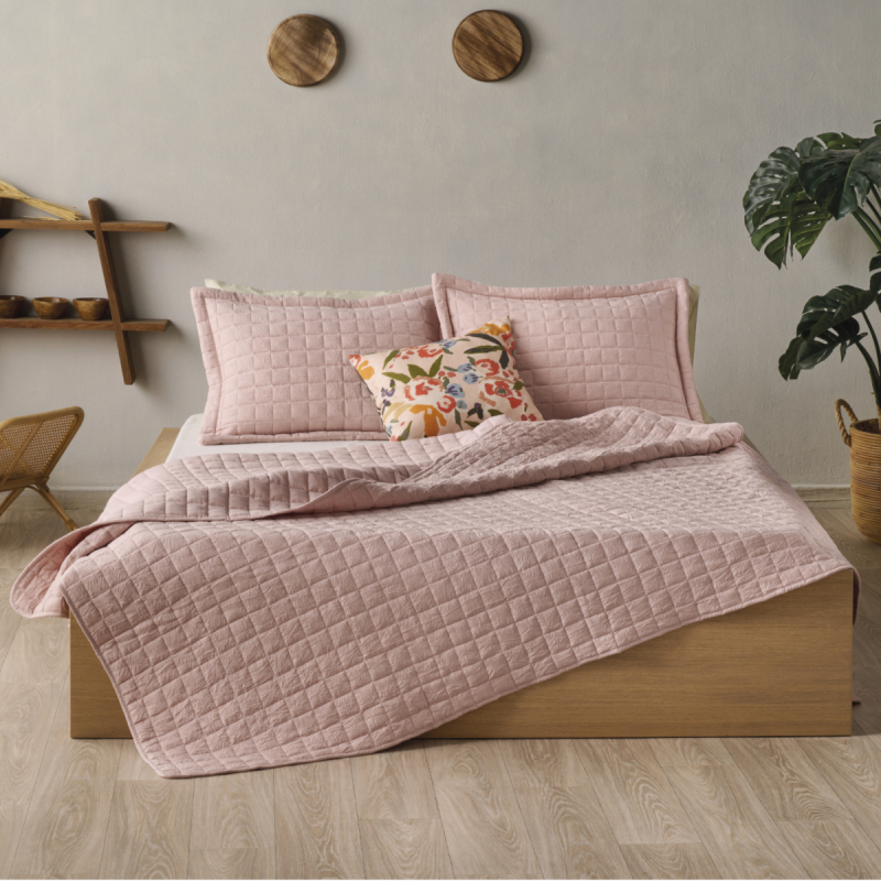 Κουβερλί King Size (260x240) Kentia Loft Vegas 14 Pink