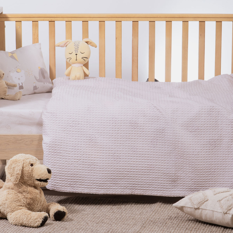 Κουβέρτα Πικέ Κούνιας (110x150) Nef-Nef Homeware Happy Days