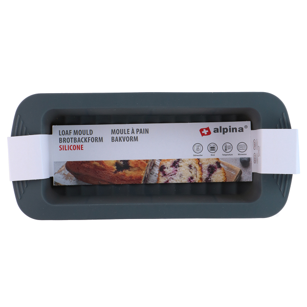 Φόρμα Κέικ Σιλικόνης Ορθογώνια (29.8x12.7x6.5) Alpina 871125200324 (Τυχαία Επιλογή Χρώματος)