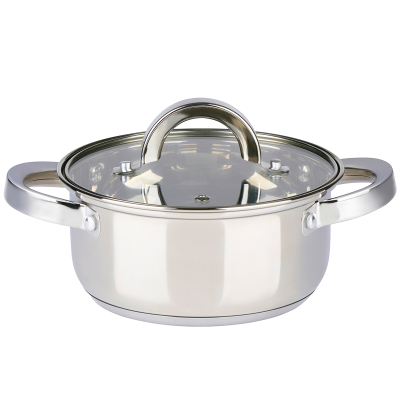 Ανοξείδωτη Κατσαρόλα (16εκ.) Με Καπάκι Alpina 871125225921