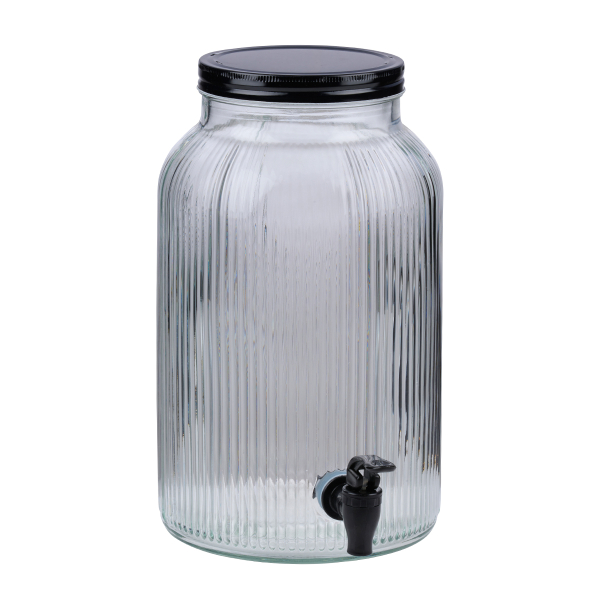 Βάζο Γυάλινο Με Βρυσάκι 5.5lt Alpina 871125250246 Black