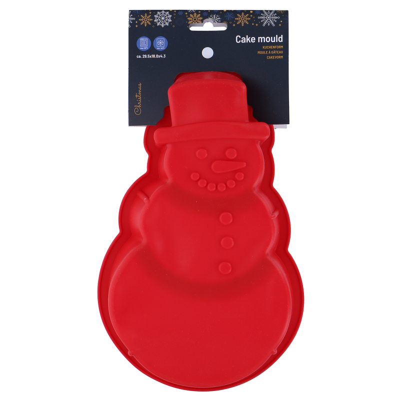 Χριστουγεννιάτικη Φόρμα Κέικ Σιλικόνης (29.5x18x4.3) Alpina 871125224606 Red