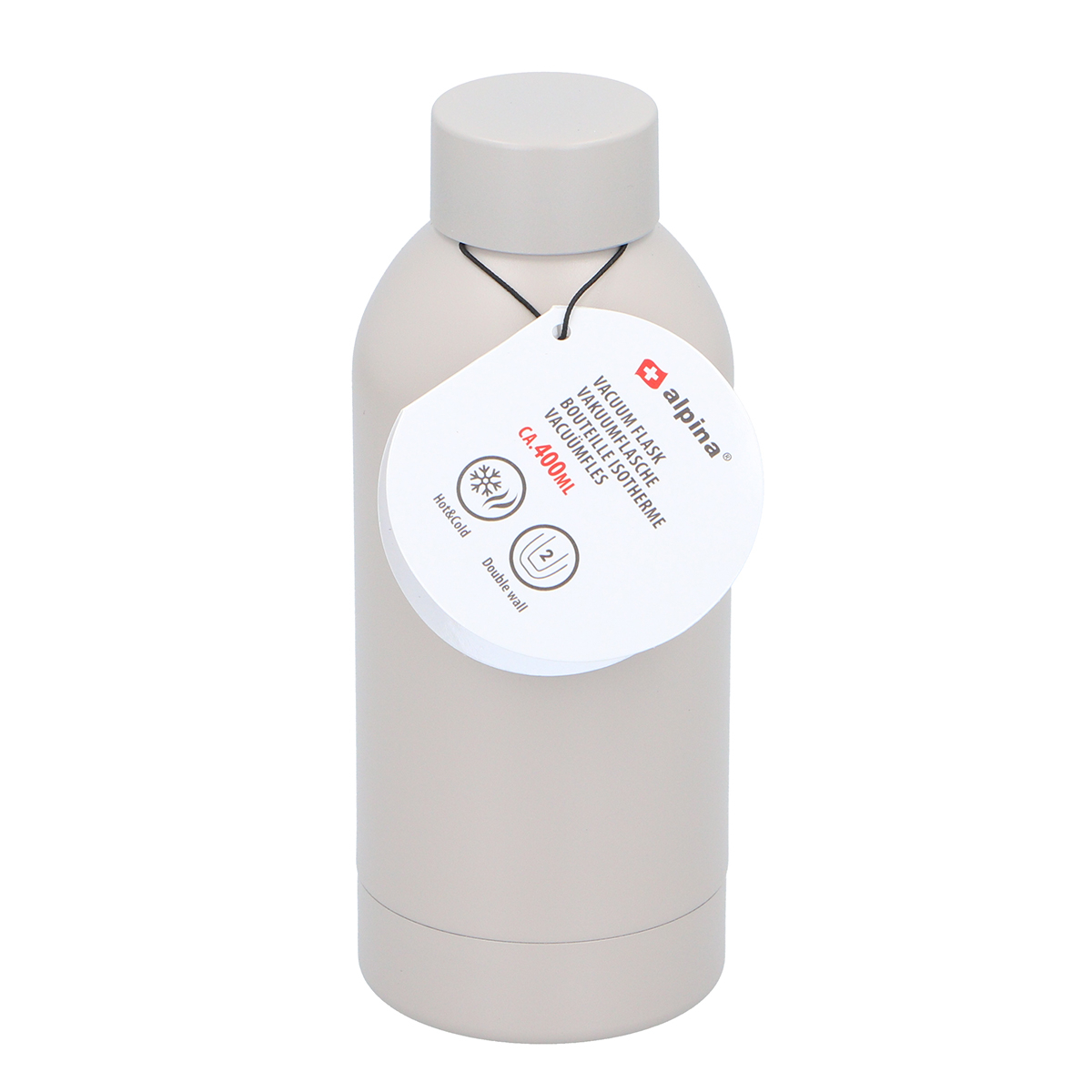 Alpina Μπουκάλι Θερμός 400ml Alpina 871125250673 Beige