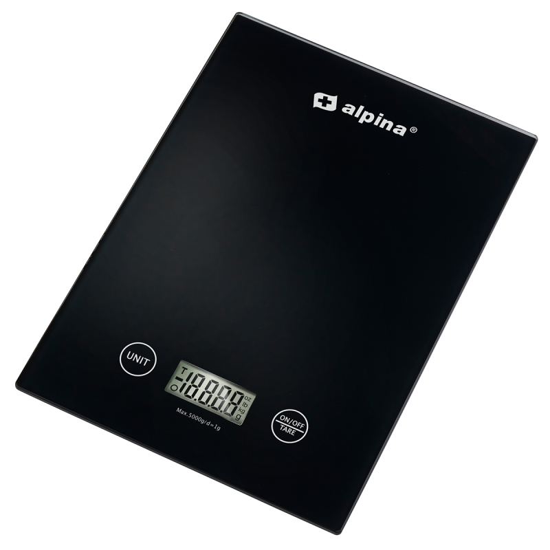 Ψηφιακή Ζυγαριά Κουζίνας (22x15.5x1.8) Alpina 871125255246