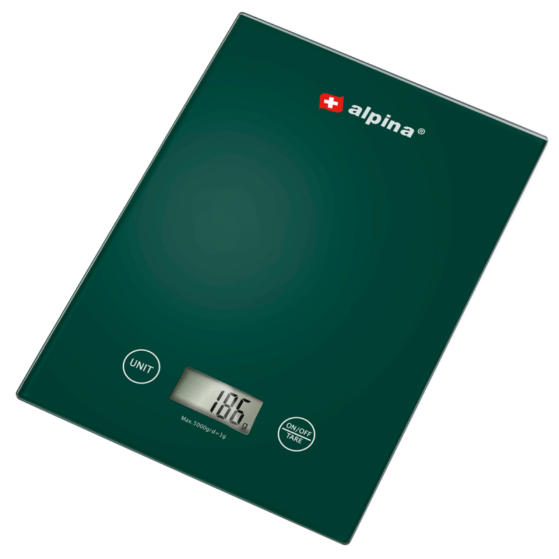 Ψηφιακή Ζυγαριά Κουζίνας (22x15.5x1.8) Alpina 871125256979