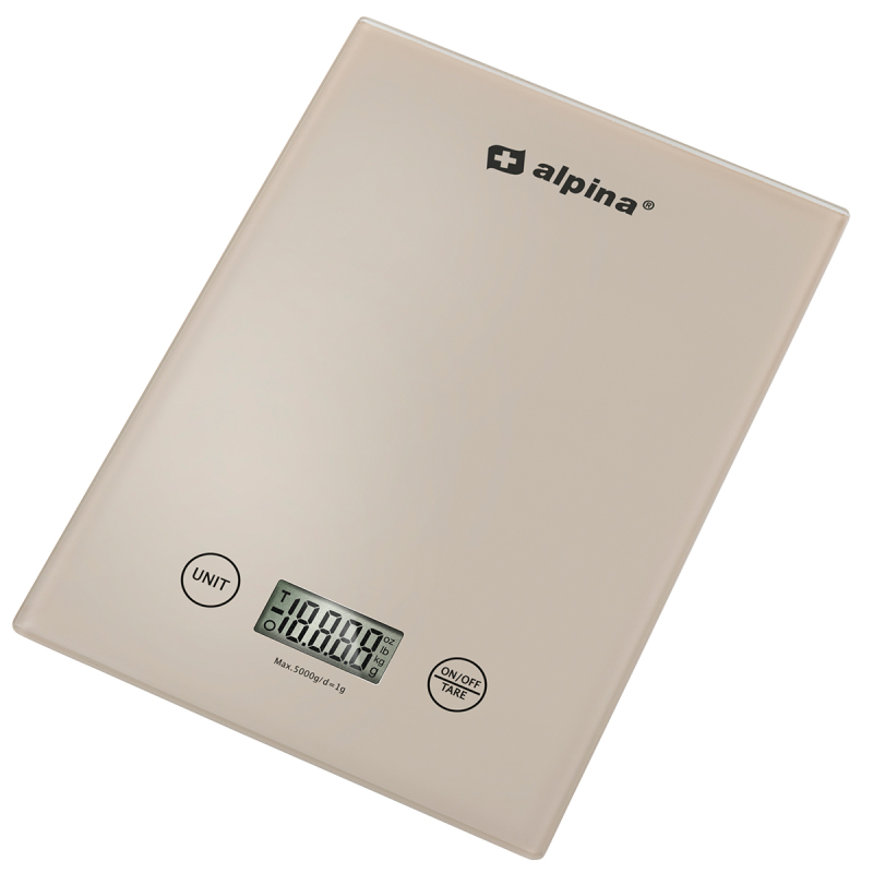 Ψηφιακή Ζυγαριά Κουζίνας (22x15.5x1.8) Alpina 871125256978