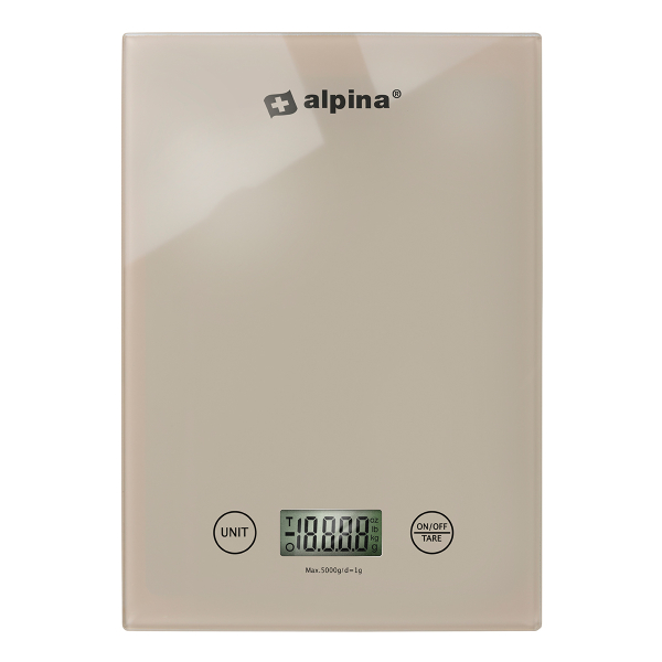 Ψηφιακή Ζυγαριά Κουζίνας (22x15.5x1.8) Alpina 871125256978