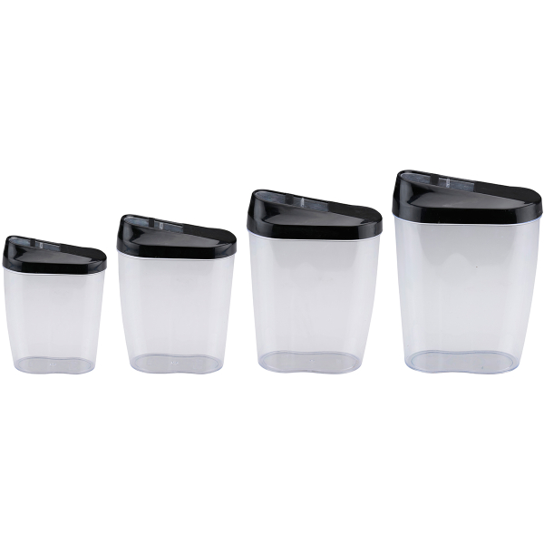 Δοχεία Αποθήκευσης (Σετ 4τμχ) Alpina 871125255260 Black