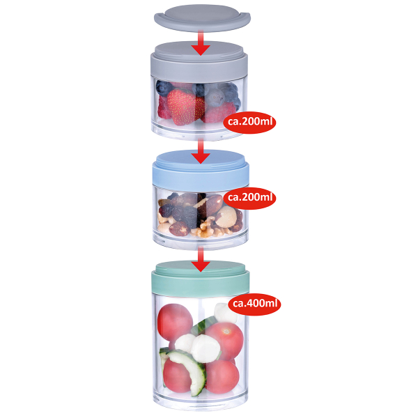 Δοχεία Αποθήκευσης (Σετ 3τμχ) Alpina 871125219406 Grey