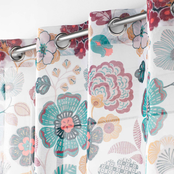 Κουρτίνα (140x240) Με Τρουκς L-C Winteria Blanc 1627454