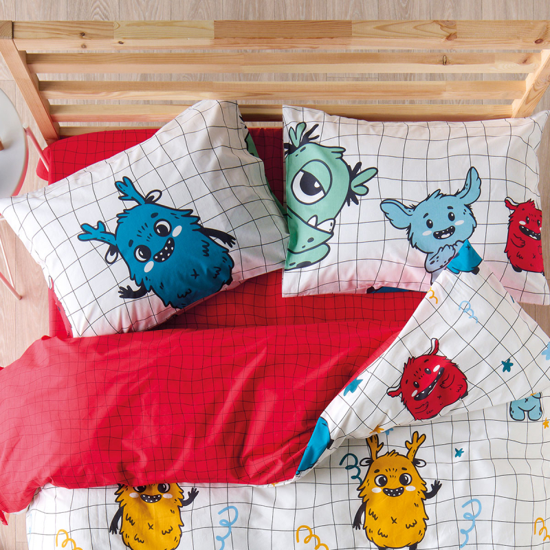 Ζεύγος Μαξιλαροθήκες (50x70) Kentia Versus Mostro