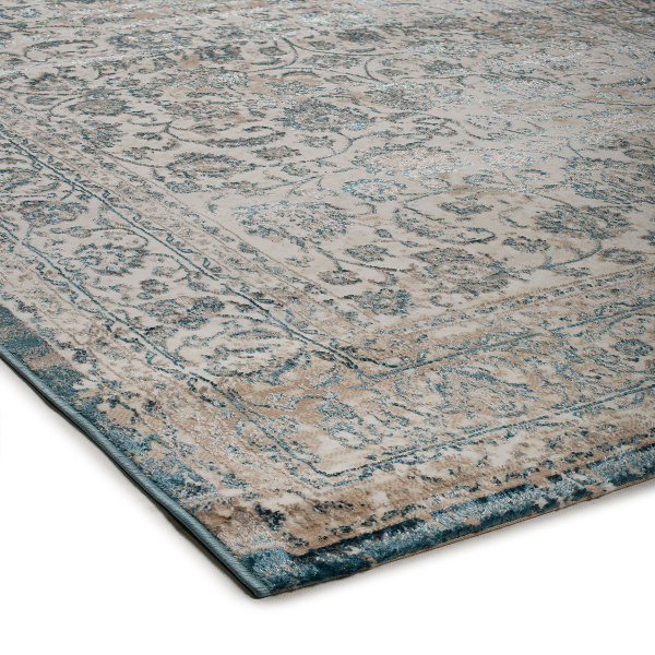 Χαλί Διαδρόμου (67x140) Βιοκαρπέτ Gossip 8504A White Blue