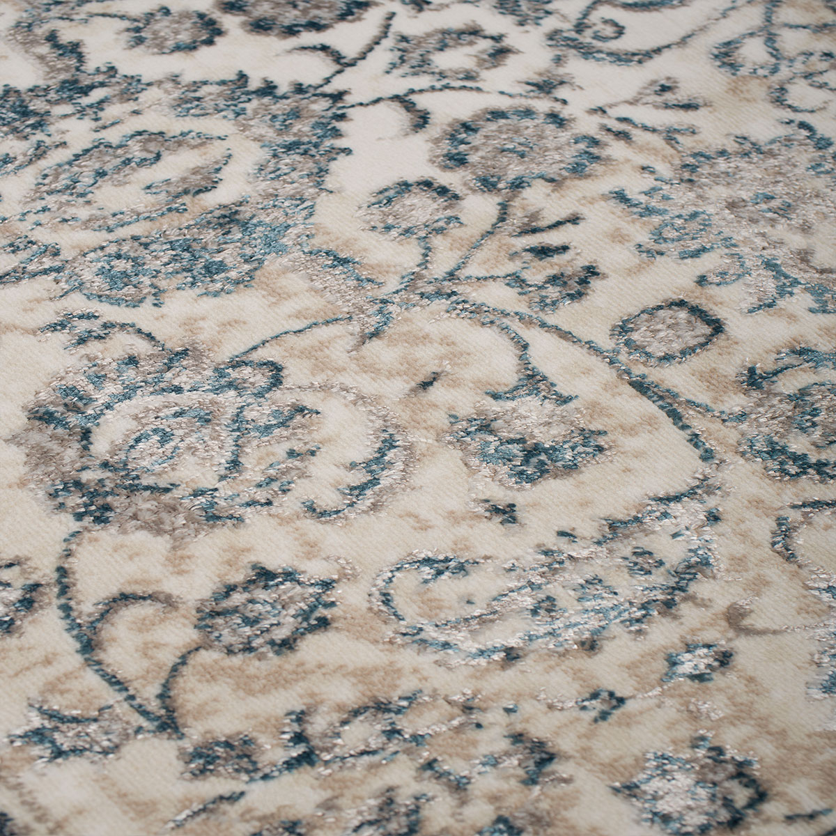 Χαλί Διαδρόμου (67X140) Βιοκαρπέτ Gossip 8504A White Blue Home Χαλιά Διάδρομοι Spitishop