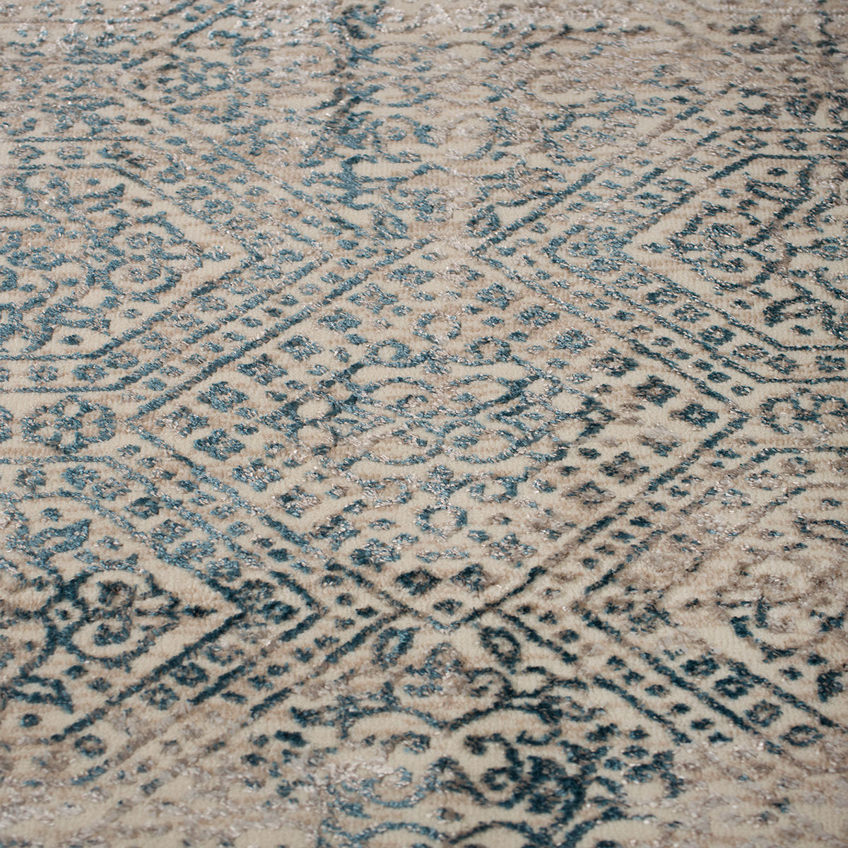 Χαλί Διαδρόμου (67X220) Βιοκαρπέτ Gossip 9186A Cream Blue Home Χαλιά Διάδρομοι Spitishop