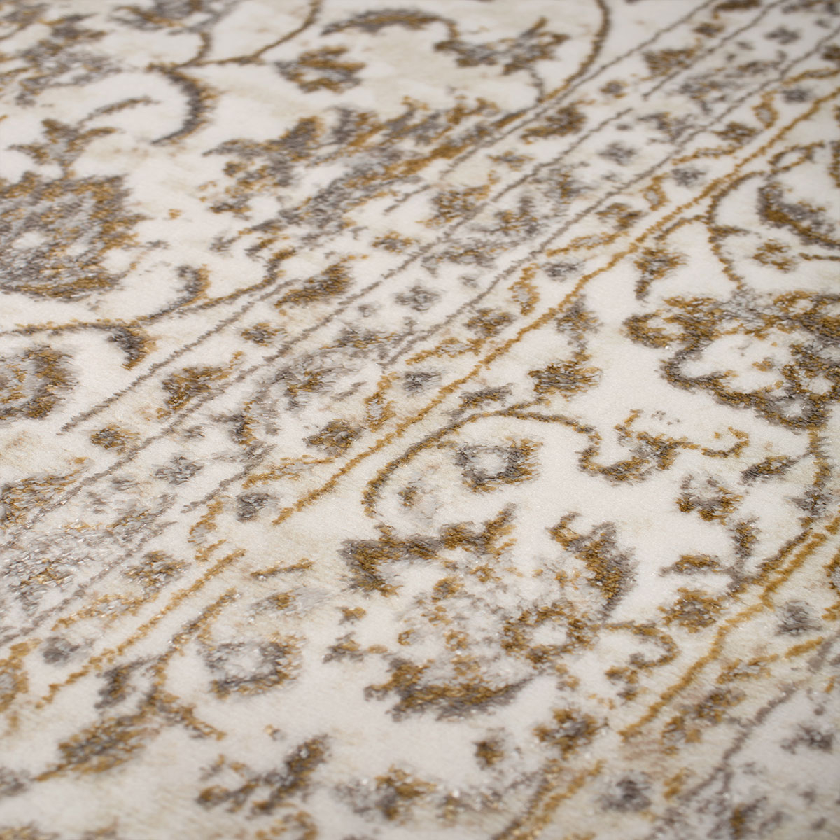 Χαλί All Season (140X200) Βιοκαρπέτ Gossip 8504A White Gold Home Χαλιά Σαλονιού Spitishop