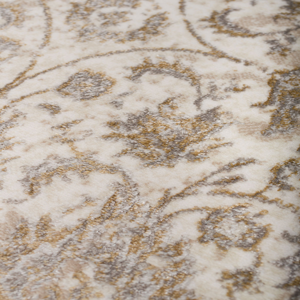 Στρογγυλό Χαλί All Season (Φ160) Βιοκαρπέτ Gossip 8504A White Gold