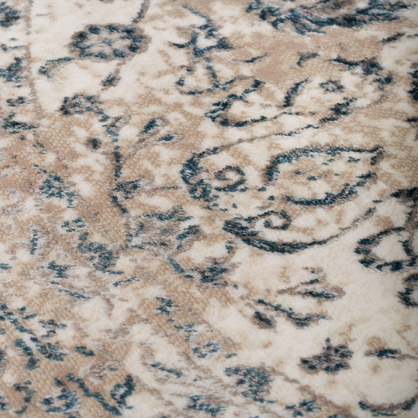 Στρογγυλό Χαλί All Season (Φ160) Βιοκαρπέτ Gossip 8504A White Blue