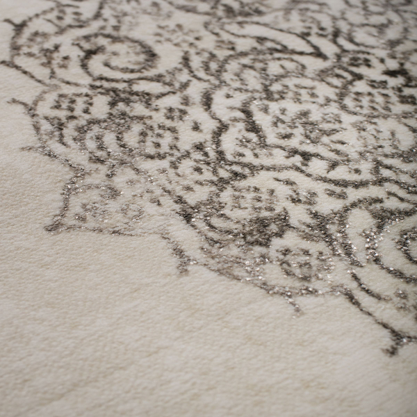 Στρογγυλό Χαλί All Season (Φ160) Βιοκαρπέτ Gossip 6185A White Vizon