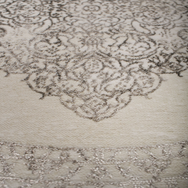 Στρογγυλό Χαλί All Season (Φ160) Βιοκαρπέτ Gossip 6185A White Vizon