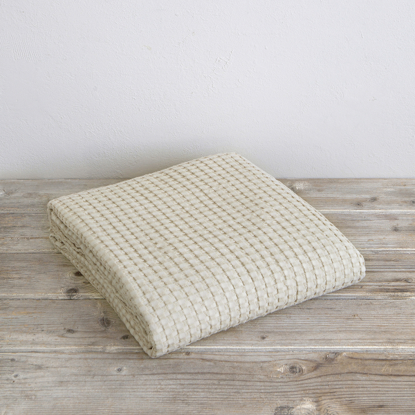 Κουβέρτα Πικέ Μονή (160x240) Nima Comfy L.Beige