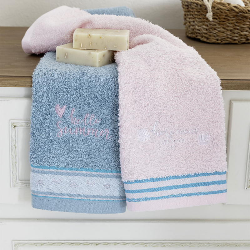 Πετσέτες Χεριών (Σετ 2τμχ) Nima Sunny Summer 420gsm