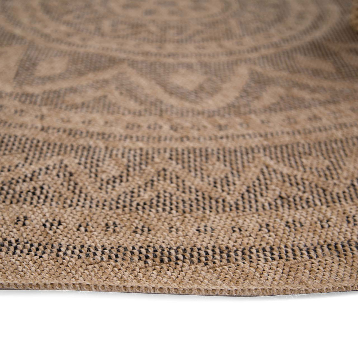 Στρογγυλό Χαλί Καλοκαιρινό (Φ200) Royal Carpet Avanos 8871 Black Home Χαλιά Σαλονιού Spitishop