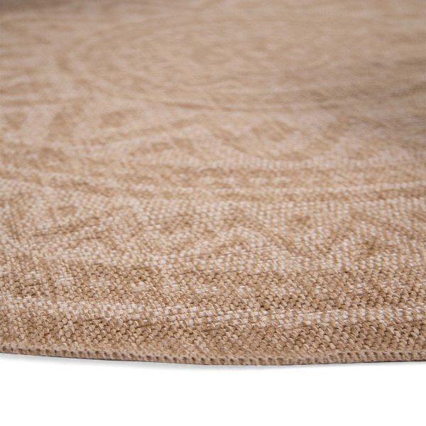 Στρογγυλό Χαλί Καλοκαιρινό (Φ240) Royal Carpet Avanos 8871 White