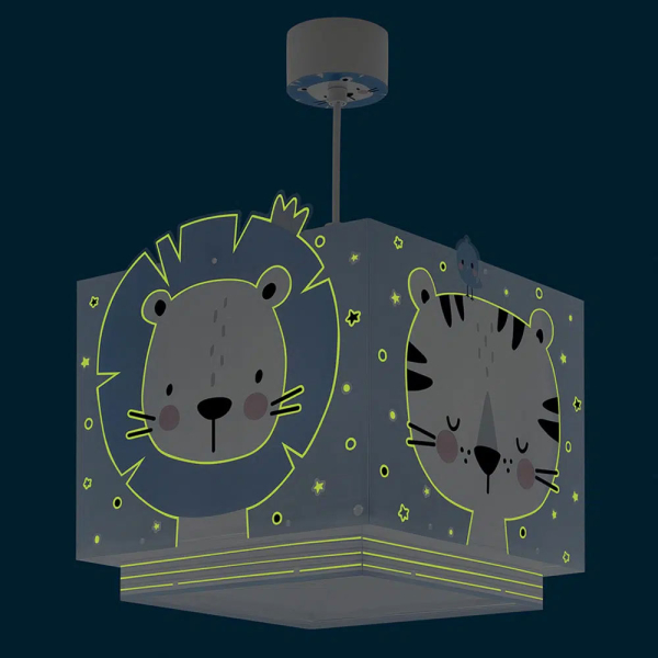 Παιδικό Φωτιστικό Οροφής Μονόφωτο Ango Baby Jungle Blue 63112T