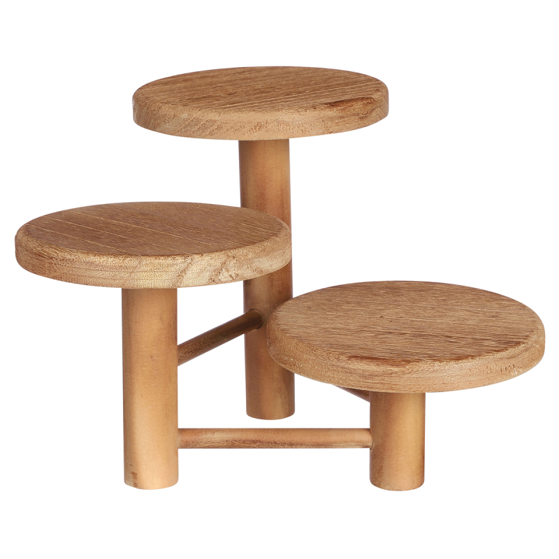 Δίσκος Διακόσμησης 3 Θέσεων Με Πόδια (20x20x29) Edelman 1094047