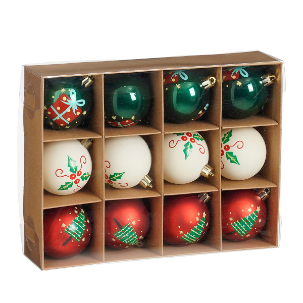 Χριστουγεννιάτικες Μπάλες (Σετ 12τμχ) Edelman 1170810