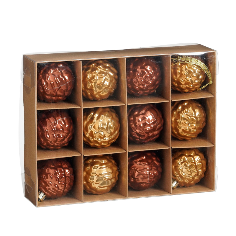 Χριστουγεννιάτικες Μπάλες (Σετ 12τμχ) Edelman 1170881