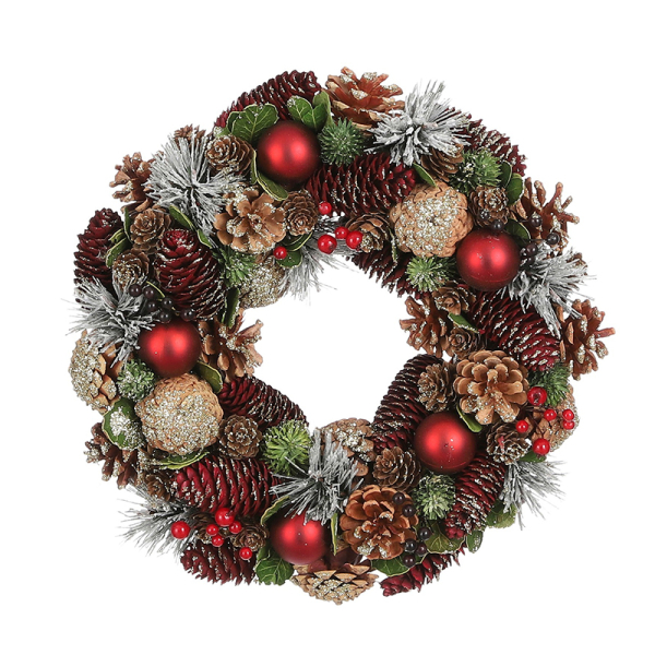 Χριστουγεννιάτικο Στεφάνι (Φ34) Edelman Eton Red 1180494