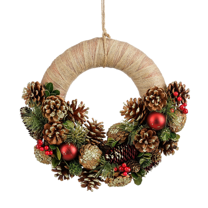 Χριστουγεννιάτικο Στεφάνι (Φ34) Edelman Eton Red 1180497