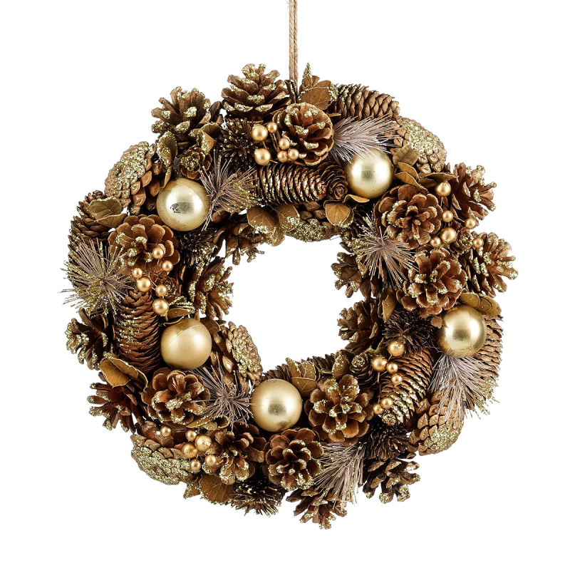 Χριστουγεννιάτικο Στεφάνι (Φ34) Edelman Eton Gold 1180500