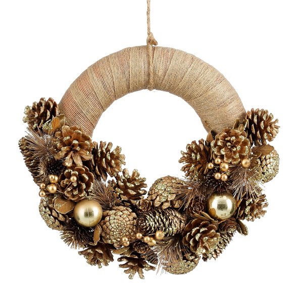 Χριστουγεννιάτικο Στεφάνι (Φ34) Edelman Eton Gold 1180503