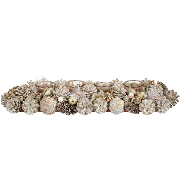 Χριστουγεννιάτικο Κηροπήγιο Για Ρεσώ 4 Θέσεων (54x16.5x10) Edelman Hanley 1180528