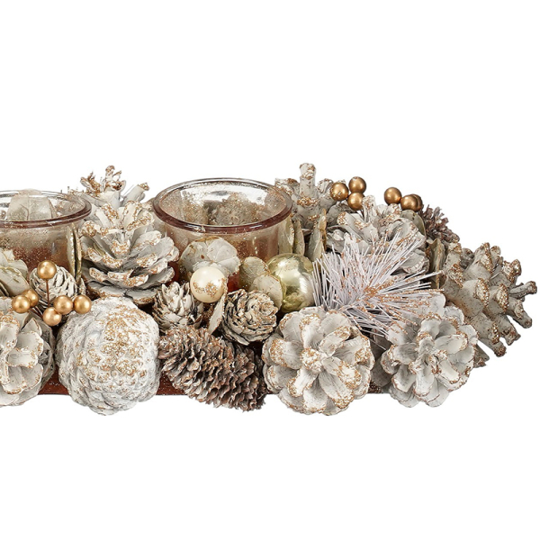 Χριστουγεννιάτικο Κηροπήγιο Για Ρεσώ 4 Θέσεων (54x16.5x10) Edelman Hanley 1180528