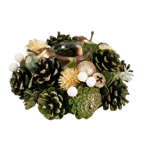 Χριστουγεννιάτικο Κηροπήγιο Για Ρεσώ (Φ19x9) Edelman Georgie 1180535