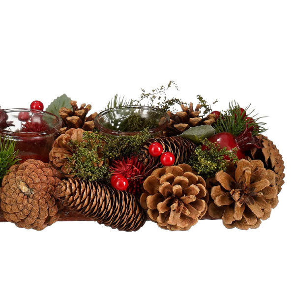 Χριστουγεννιάτικο Κηροπήγιο Για Ρεσώ 4 Θέσεων (54x16.5x10) Edelman Landon 1180540