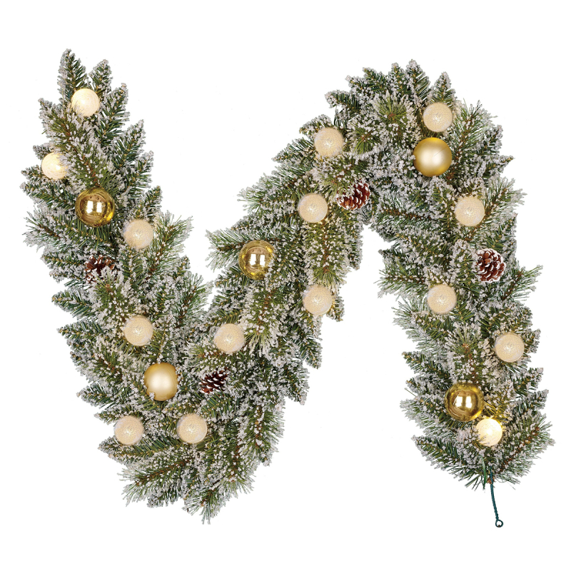 Χριστουγεννιάτικη Γιρλάντα 180εκ. Με 15 Led Φωτάκια Edelman Kaprun 1183902