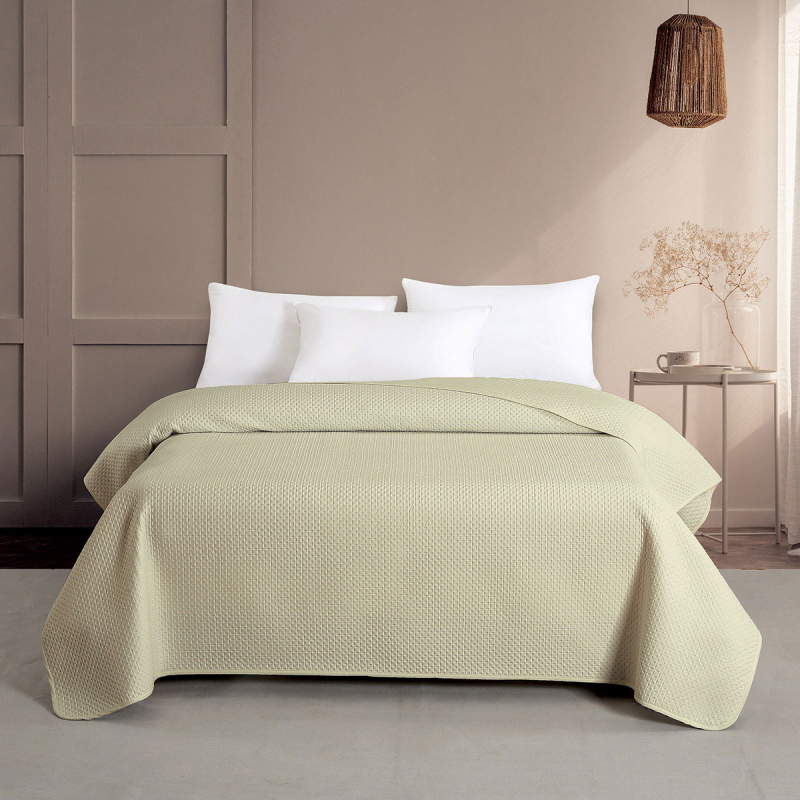 Κουβερλί Υπέρδιπλο (220x240) Melinen Zara Ecru