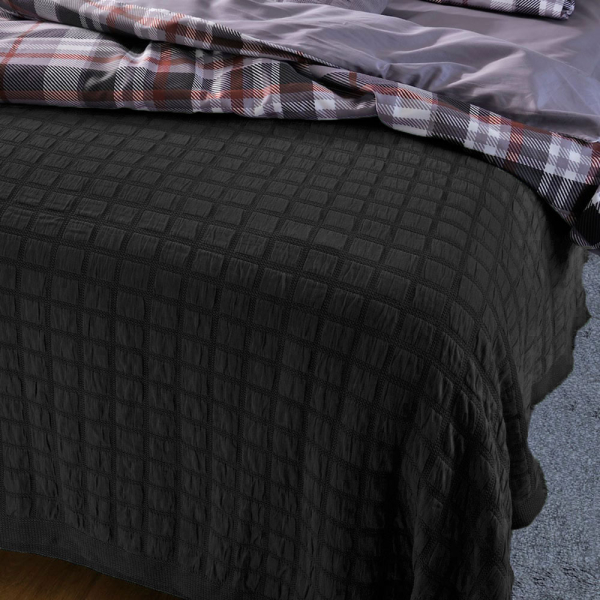 Κουβερτόριο Υπέρδιπλο (230x260) Down Town 1186 Black 34-0232