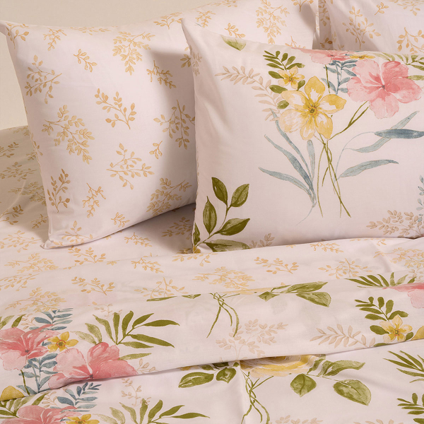 Παπλωματοθήκη Υπέρδιπλη (225x245) 2 Όψεων Melinen Casual Line Sylvie Beige