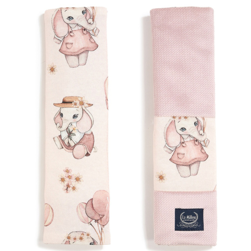 Προστατευτικά Μαξιλαράκια Ζώνης (Σετ 2τμχ) La Millou Rossie Velvet Smoke Rose